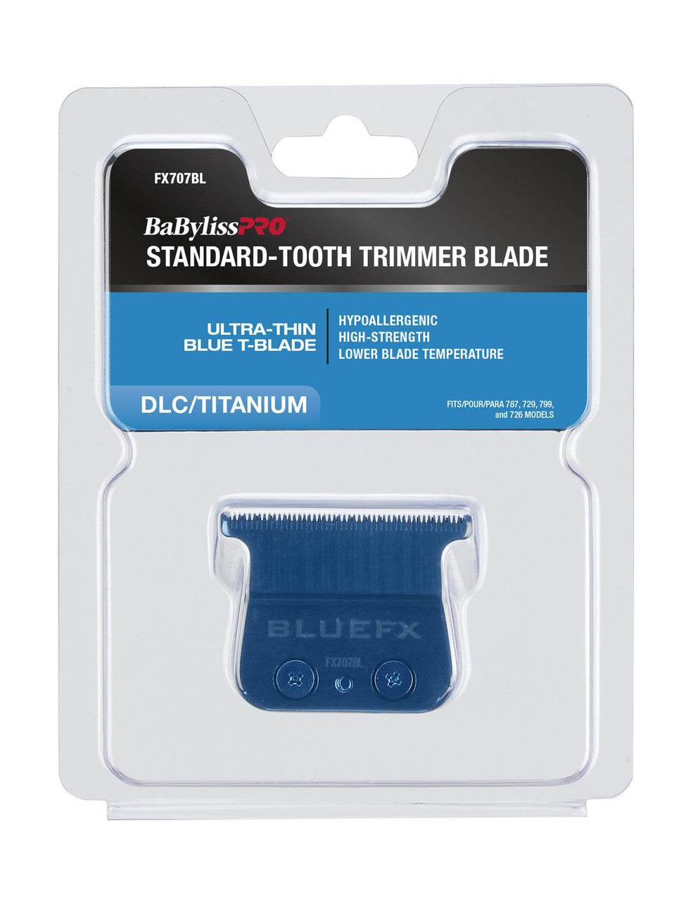 BabylissPro Skeleton T-Blade 1.6 DLC Titanium Blue