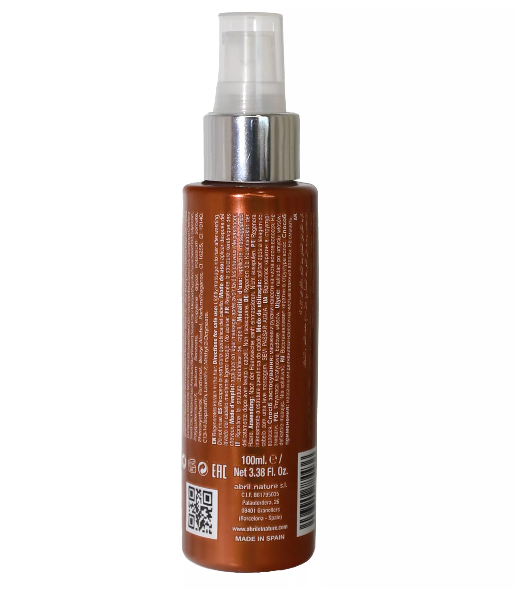 Abril Et Nature Keratin Intensive Treatment 100ml