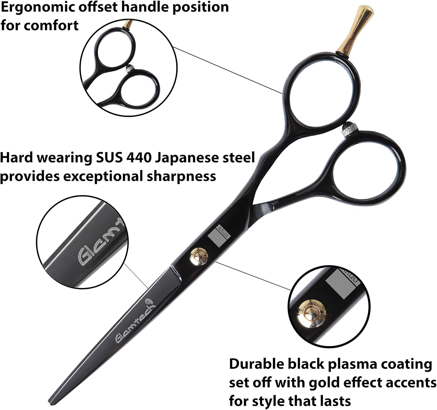 Dark Stag Glamtech Sp Onyx Scissor 5.75