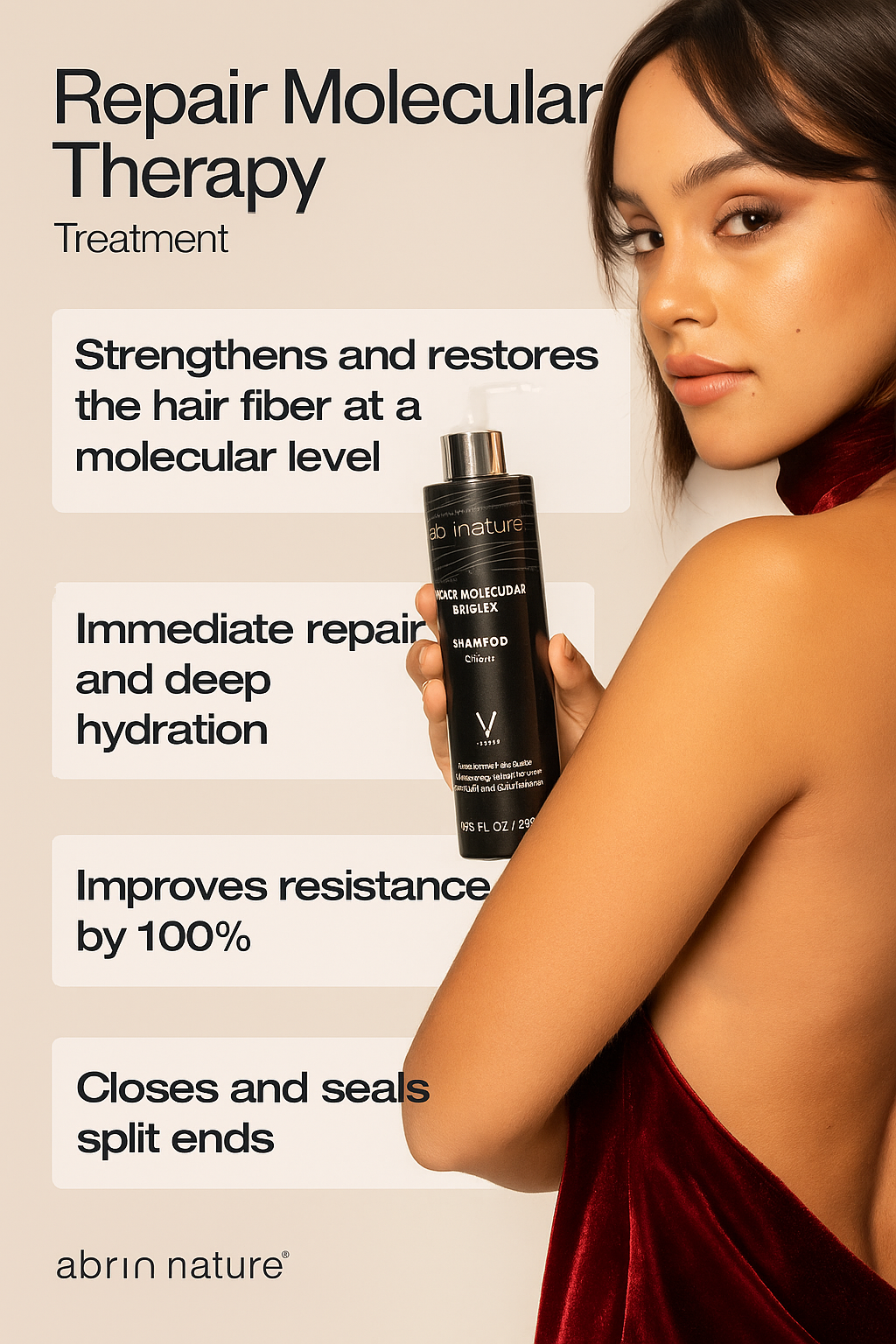 Abril et Nature Repair Molecular Therapy Shampoo 1L