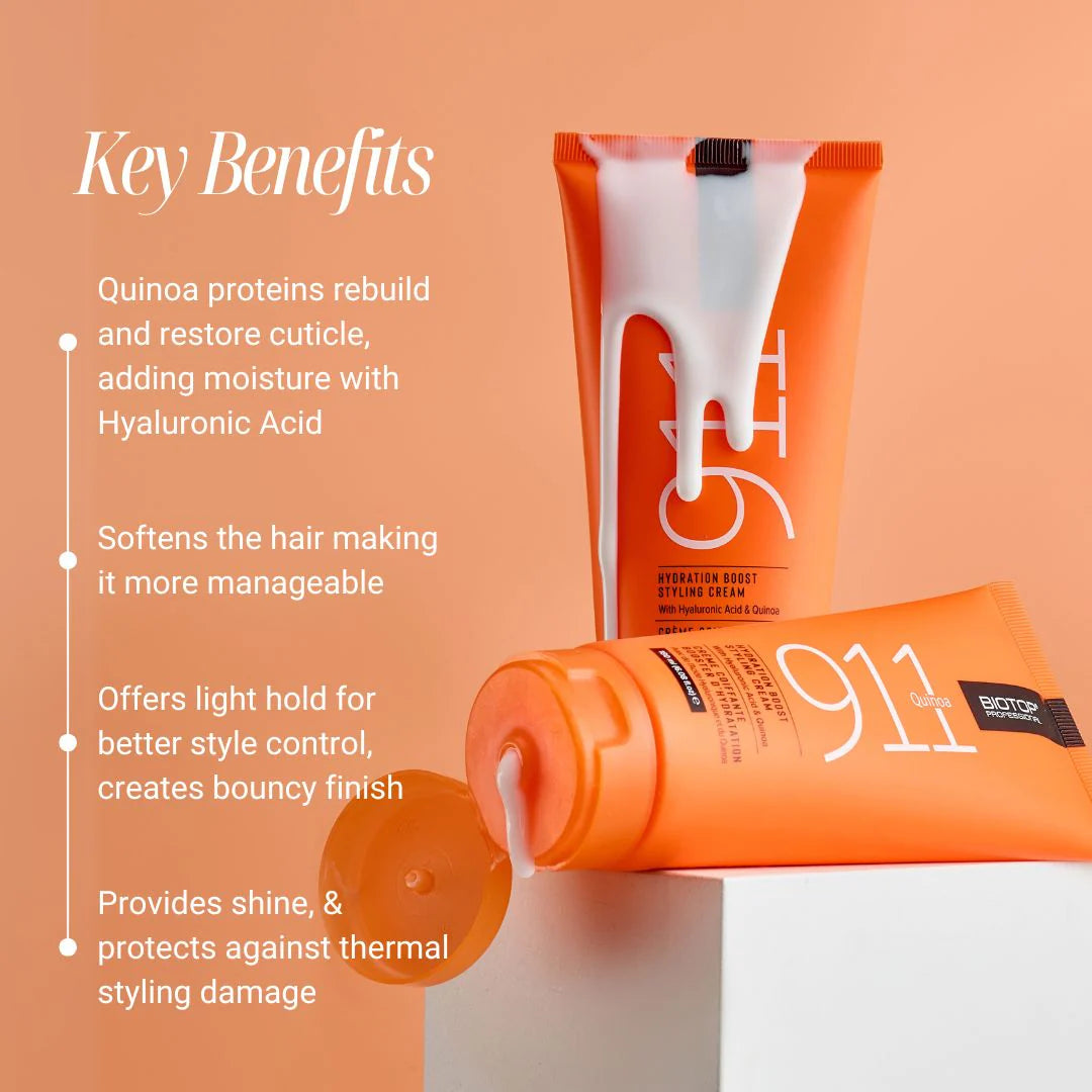 Biotop 911 Quinoa Hydration Boost Styling Cream 180ml