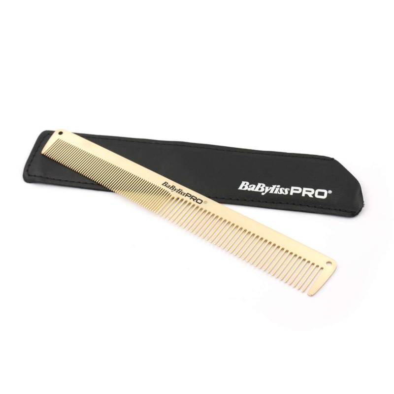 BabylissPro Gold & Black Metal combs