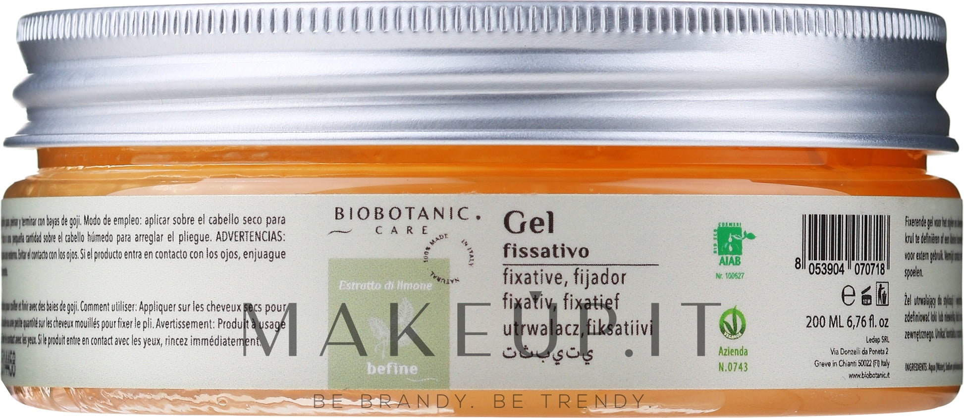 Biobotanic Care Gel Finish Fissativo 200ml